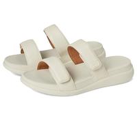 Fitflop F-Mode Go Adjustable Flatform Two-Bar Slides, Sandali a Ciabatta Donna, Beige, 39 EU