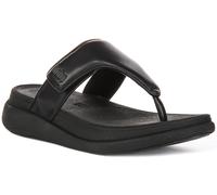 Fitflop F-Mode Go Regolabile Tipo Infradito Donna Sandali IN Nero UK 3 - 8
