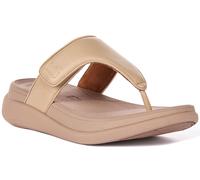 Fitflop F-Mode Go Sandali Da Donna Regolabili In Beige UK 3 - 8