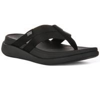 Fitflop F-Mode Go Webbing Flatform Strappy Flip-Flops, Infradito Donna, Nero, 38 EU