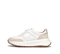 Fitflop F-Mode Leather/Suede Flatform Sneakers, Scarpe da Ginnastica Donna, Bianco Urbano, 40 EU