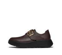 Fitflop F-Mode Stitch Tumbled-Leather Monk Strap Shoes Mocassini con fibbiaDonna