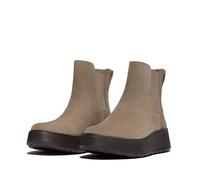Fitflop F-Mode Suede Flatform Chelsea Boots, Stivali Donna, Tortora, 37.5 EU