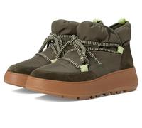 Fitflop F-Mode W/Resistant Bioffleece Mesh Flatform Stivaletti, Scarpa Donna, Deep Olive, 41 EU