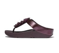 Fitflop Fino Bauble-Bead Toe-Post Sandals, Sandali Donna, Plumberry Metallico, 37 EU Larga