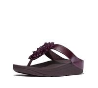 Fitflop Fino Bauble-Bead Toe-Post Sandals, Sandali Donna, Plumberry Metallico, 40 EU Larga