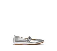 fitflop FitFlop Silver Delicato Crystal Buckle Leather Mary Janes Shoes eu37 Argento