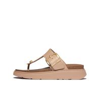 Fitflop Gen-FF Buckle Leather Toe-Post Sandals, Sandali a Ciabatta Donna, Beige, 43 EU