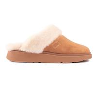 Fitflop Gen-Ff Shearling-Collar Suede Slippers, Pantofole Donna, Desert Tan, 36 EU