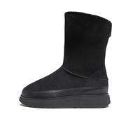 Fitflop Gen-ff - Stivali corti da donna in shearling double-face, Tutto nero, 40 EU
