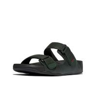 Fitflop Gogh MOC Slide in pelle Sandalo da uomo, verde scuro, 40, Verde scuro., 7 UK Wide