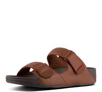 Fitflop Gogh Moc - Leather, Sandali a ciabatta Uomo, Marrone (Dark Tan 277), 44 EU
