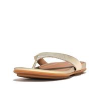 Fitflop Gracie Leather Flip-flops, Infradito Donna, Platino Eo8 675, 41 EU