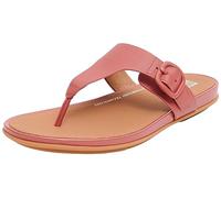 Fitflop Gracie Rubber-buckle Leather Toe-post Sandals, Infradito Donna, Dusky Red Ft9 A70, 36 EU
