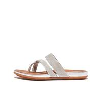 Fitflop Gracie Shimmerlux-Sandali con Cinturino, Donna, Argento, 37 EU