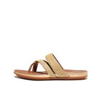Fitflop Gracie SHIMMERLUX Strappy Toe-Post Sandals, Sandali Donna, Platino, 56 EU