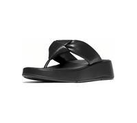 FitFlop Infradito da donna F-Mode Knot Soft-Leather Flatform Toe-Post Sandals IY1 EUR 38 Nero