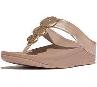 FitFlop Infradito da donna Halo Perline-cerchio Metallic Toe-Post Sandali HJ1 EUR 36 Beige