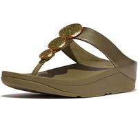 FitFlop Infradito da donna Halo Perline-cerchio Metallic Toe-Post Sandali HJ1 EUR 40 Verde