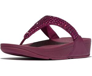 FitFlop Infradito da donna Lulu Maxi-Crystal Toe-Post Sandals E5U EUR 36 Viola