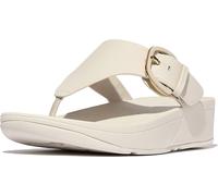 FitFlop Infradito da donna Lulu Resin-Buckle Leather Toe-Post Sandals JE9 EUR 42 Beige