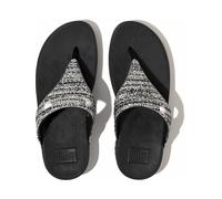 FitFlop Infradito da donna Lulu Shimmerweave Toe-Post Sandals GO1 EUR 40 Nero