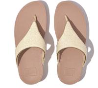 FitFlop Infradito da donna Lulu Shimmerweave Toe-Post Sandals GO1 EUR 42 Beige