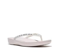 Fitflop Infradito ergonomiche iQUSHION da donna con cristalli multicolore, colore bianco urbano, 37, Bianco urbano, 37 EU