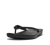 Fitflop Iqushion Ergonomic Flip-Flops, Scarpe da Spiaggia e Piscina Uomo, Nero Black 001, 46 EU