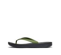 Fitflop Infradito ergonomiche IQUSHION da uomo, nero/verde foglia, 45, Foglia Nera, 45 EU
