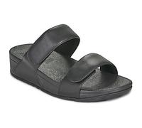 FitFlop Infradito Lulu Adjustable Leather Slides in Nero 37