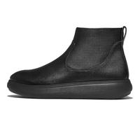 Fitflop iQ-COMFF - Stivaletti da donna in pelle con cerniera, colore nero, taglia 38, Tutto nero, 38.5 EU