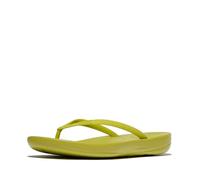 Fitflop iQCushion, infradito ergonomiche da donna, leggere e confortevoli, con supporto naturale per arco plantare, Citronella, 43 EU