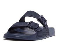 Fitflop Iqushion Bar Fibbia Slide, Sandali Bassi Donna, Blu Scuro, 39 EU