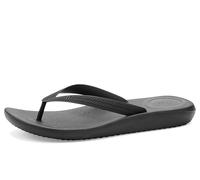 Fitflop iQUSHION Infradito da uomo con cinturino testurizzato, nero, taglia 40, Tutto nero, 41 EU