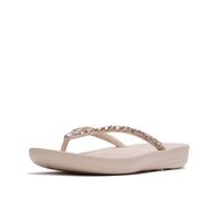 Fitflop iQUSHION - Infradito ergonomiche da donna con cristalli multicolore, rosa nude, 37, Tutti Nude Rose, 37 EU