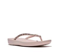 Fitflop iQUSHION - Infradito ergonomiche da donna con cristalli multicolore, rosa nude, taglia 38, Tutti Nude Rose, 38 EU