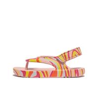Fitflop Iqushion-Infradito ergonomiche Swirly Unisex-Bambini e Ragazzi, Soft Blush Mix, 25 EU