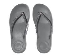 Fitflop Iqushion Multi-Crystal Ergonomic Flip-Flops, Infradito Donna, Grigio, 39 EU