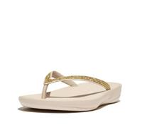 Fitflop Iqushion Sparkle, Infradito Donna, Beige Pietra, 37 EU