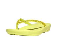 FitFlop Iqushion Sparkle Wedge - Sandali da donna con zeppa, lime (Sunny Lime), 37