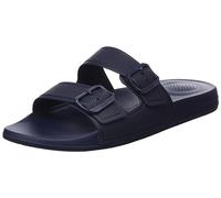 Fitflop Iqushion Two Bar Adjustable Slide, Sandali a Ciabatta Uomo, Blu Scuro, 44.5 EU