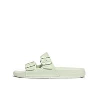 Fitflop Iqushion Two-bar Buckle Slides, Sandali a ciabatta Donna, Sagebrush, 39 EU