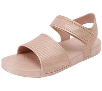 Fitflop Kids Iqushion Pearlised Sandal with Backstrap, Infradito, Rose Gold, 43 EU