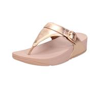 Fitflop Lulu Adjustable Leather Toe-Post Sandals, Sandali Donna, Oro Rosato, 37 EU