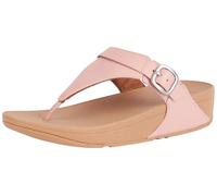 Fitflop Lulu Adjustable Leather Toe-Post Sandals, Sandali Donna, Rosa, 41 EU