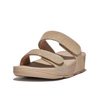 Fitflop Lulu Adjustable Shimmerlux Slides Beige - Taglia 36