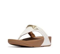 FitFlop Lulu Chunky-Snaffle Sandali da donna in pelle con zeppa, Bianco (urban white), 43 EU