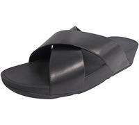 Fitflop Lulu Cross Slide Sandals-Leather, Infradito Donna, Nero, 39 EU
