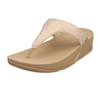 FitFlop Lulu Crystal Abbelliate Sandali Donna in Tessuto Beige - 39 EU